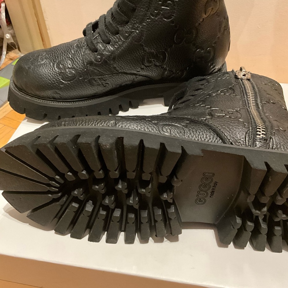 Gucci Black Leather Boots - Picture 3 of 4